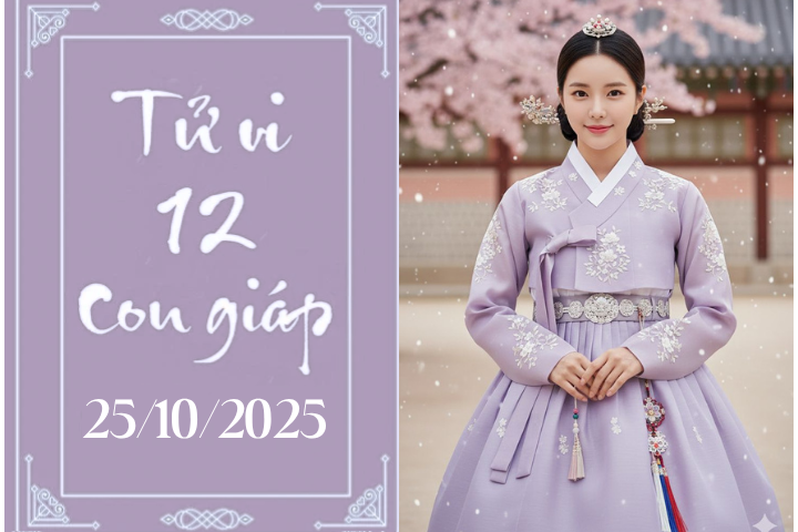 Tử vi 12 con giáp hôm nay ngày 25/10/2025: Thìn khấm khá, Sửu bận rộn