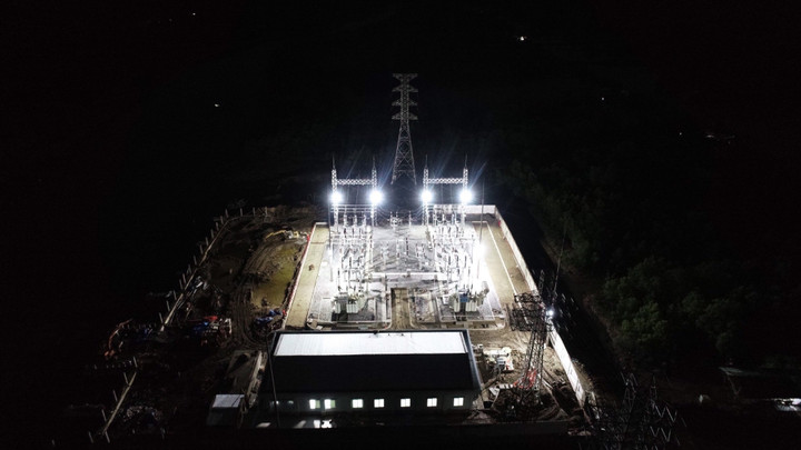Cà Mau đóng điện thành công trạm biến áp 110kV. (Ảnh: PECC2)