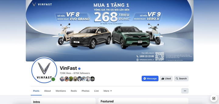 Fanpage chính thức của VinFast Việt Nam.