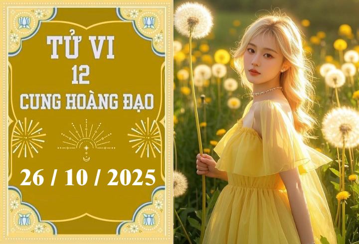 Tử vi 12 cung hoàng đạo ngày 26/10: Song Ngư gặp khó, Thiên Bình thận trọng