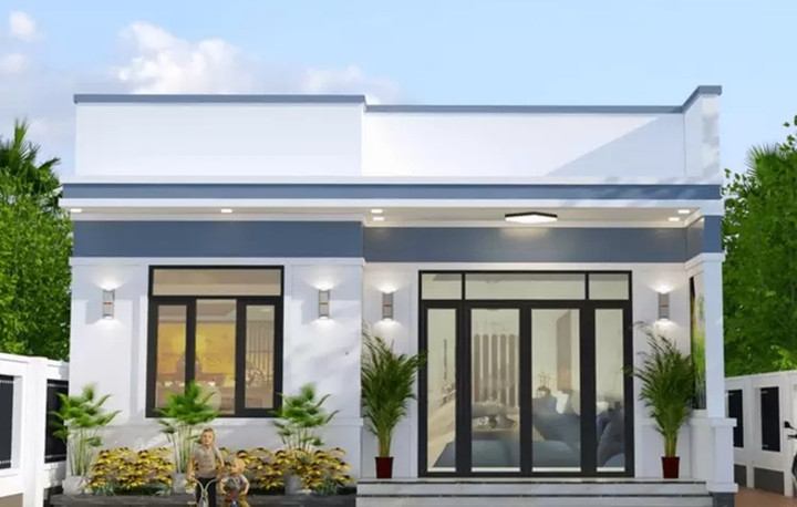 Mái bằng có đồ bền cao, phù hợp với phong cách kiến trúc đô thị. (Ảnh: Vĩnh Tường)