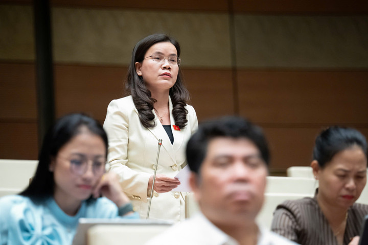 Đại biểu Vũ Hồng Luyến, Đoàn Đại biểu Quốc hội tỉnh Hưng Yên phát biểu