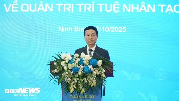 Bộ trưởng Khoa học và Công nghệ Nguyễn Mạnh Hùng. (Ảnh: Nguyễn Trung)
