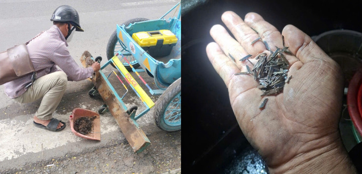 Tình trạng rải đinh, rải thép sắc nhọn tiếp tục xuất hiện trên quốc lộ 1K, Mỹ Phước - Tân Vạn, gây nguy hiểm cho người đi đường và bức xúc trong dư luận.