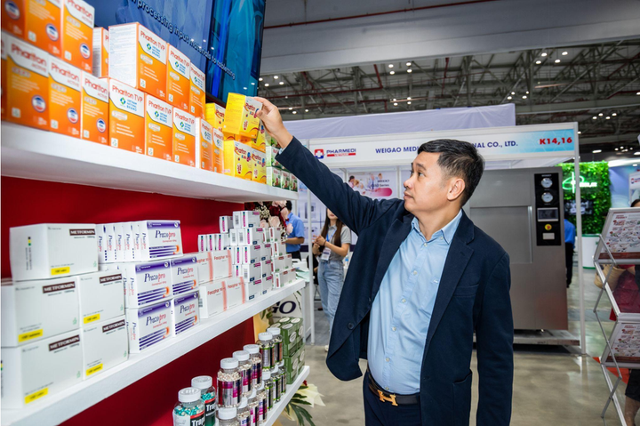 Gian hàng của AIKYA tại Triển lãm Y tế quốc tế Việt Nam.