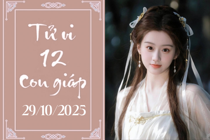 Tử vi 12 con giáp hôm nay ngày 29/10/2025: Ngọ may mắn, Tỵ thuận lợi
