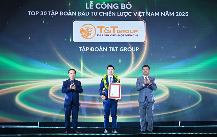 Tập đoàn T&T Group được vinh danh trong bảng xếp hạng ALPHA 30 - Top 30 Tập đoàn đầu tư chiến lược Việt Nam năm 2025.