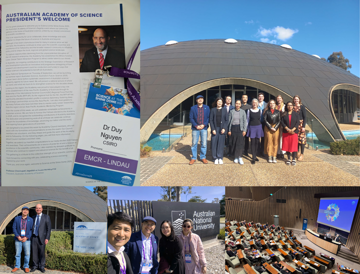 បណ្ឌិត ឌុយ និងសហការីវៀតណាមនៅឯព្រឹត្តិការណ៍ ស៊ីន ដូម បណ្ឌិតសភាវិទ្យាសាស្ត្រអូស្ត្រាលី។