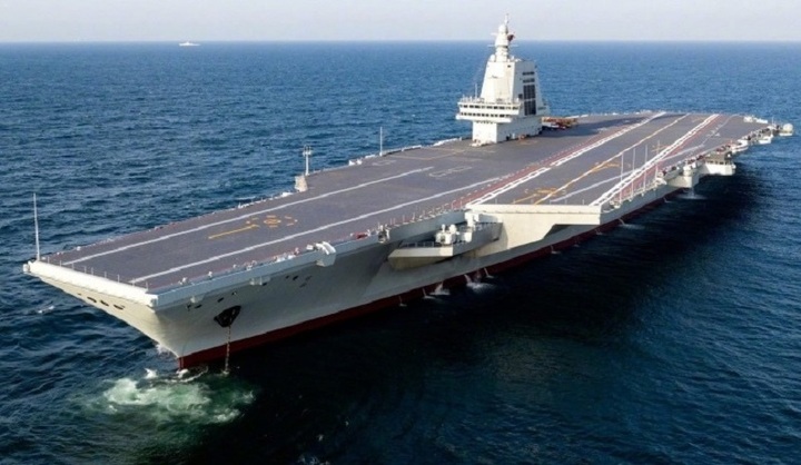 Siêu tàu sân bay Phúc Kiến của Trung Quốc. Ảnh Military Watch