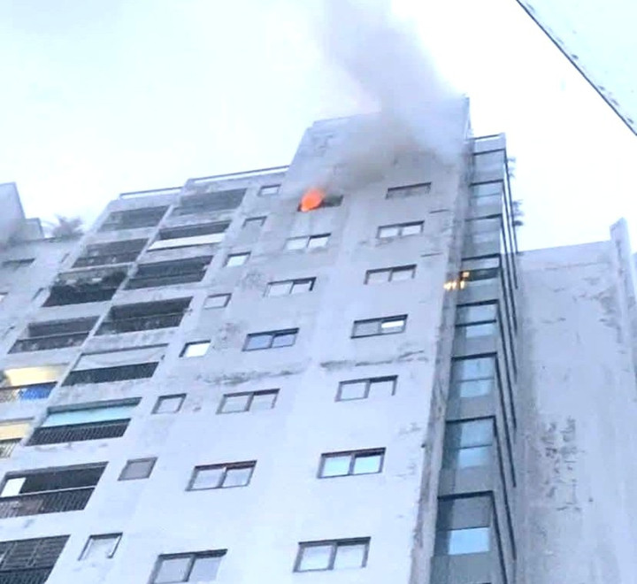 Hiện trường vụ cháy.