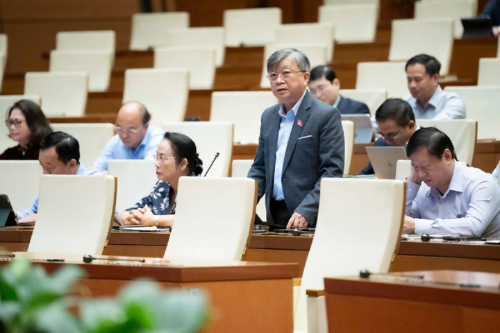 ĐBQH Trương Trọng Nghĩa cho rằng, phát triển đào tạo và thu hút nhân tài là một nhu cầu bắt buộc và cấp bách. Ảnh Quốc hội.