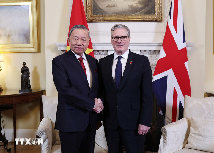 Thủ tướng Anh Keir Starmer chủ trì Lễ đón chính thức Tổng Bí thư Tô Lâm.