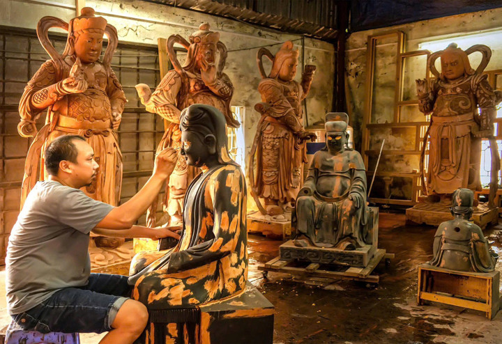 Một làng nghề truyền thống ở Hà Nội.