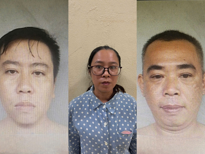 Từ trái sang, Nguyễn Đức Khánh, Bùi Thị Mộng Thu và Khổng Đức Hồng. (Ảnh: CACC)