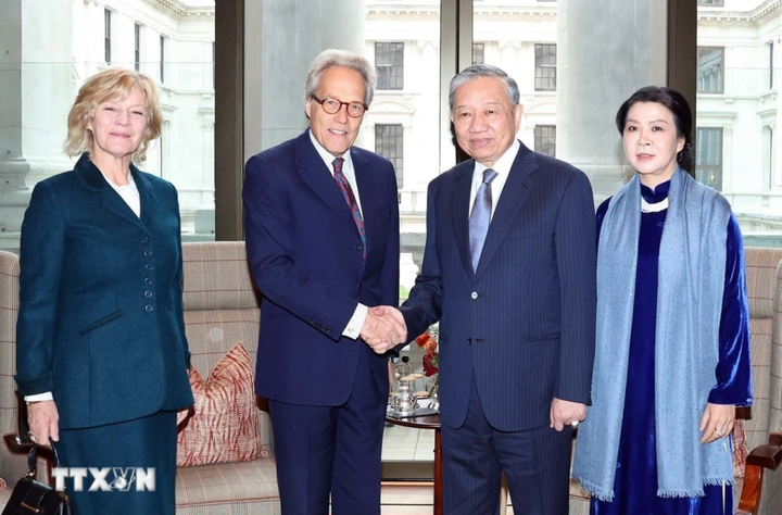 Tổng Bí thư Tô Lâm và Phu nhân tiếp Công tước xứ Richmond Charles Henry Gordon-Lennox và Phu nhân