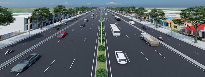 ທັດສະນະຂອງເສັ້ນທາງຫຼັງຈາກການຍົກລະດັບແລະຂະຫຍາຍ. (ທີ່ມາ: ກົມກໍ່ສ້າງ)