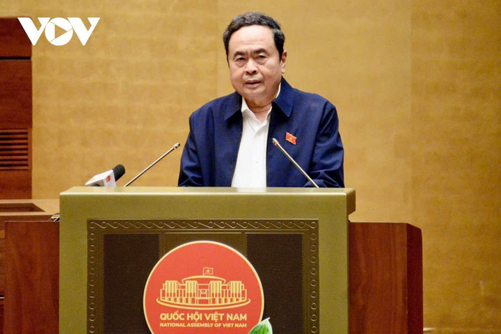 Bí thư Đảng ủy Quốc hội, Chủ tịch Quốc hội Trần Thanh Mẫn phát biểu