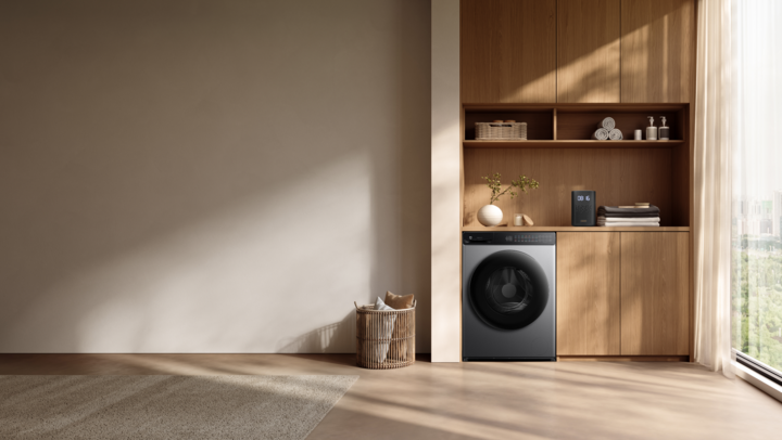 Mijia Front Load Washer Dryer 10,5kg sử dụng động cơ truyền động trực tiếp giúp vận hành ổn định, hạn chế rung lắc, tiết kiệm điện năng và đảm bảo độ bền của quần áo. (Ảnh: Xiaomi Việt Nam)