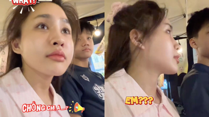 Biểu cảm ngạc nhiên của người mẹ trong tình huống bị nhầm lẫn oái ăm. (Ảnh chụp màn hình)