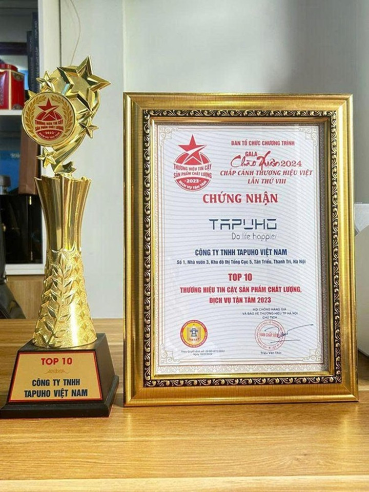 Vinh danh Top 10 “Thương hiệu tin cậy – Sản phẩm chất lượng – Dịch vụ tận tâm”.