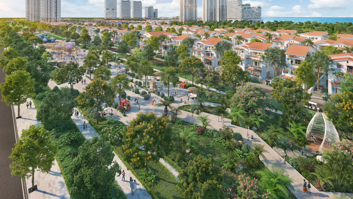 Phân khu Casa thừa hưởng vị trí vàng của đô thị Blanca City. (Ảnh phối cảnh: Sun Property)