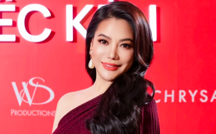 Trương Ngọc Ánh trong buổi ra mắt phim "Chiếc kén" vào tháng 4.