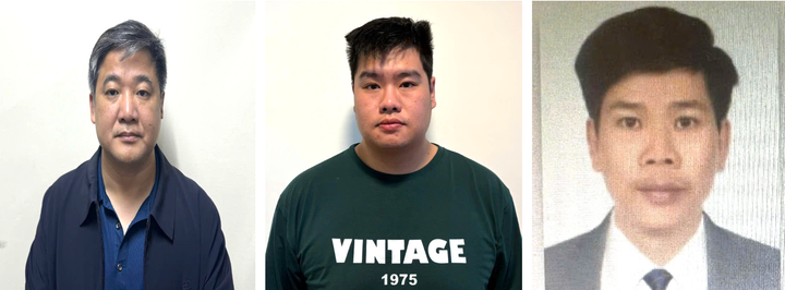 Các bị can Trần Đăng Ninh; Nguyễn Mạnh Duy; Hoàng Bá Nghị.