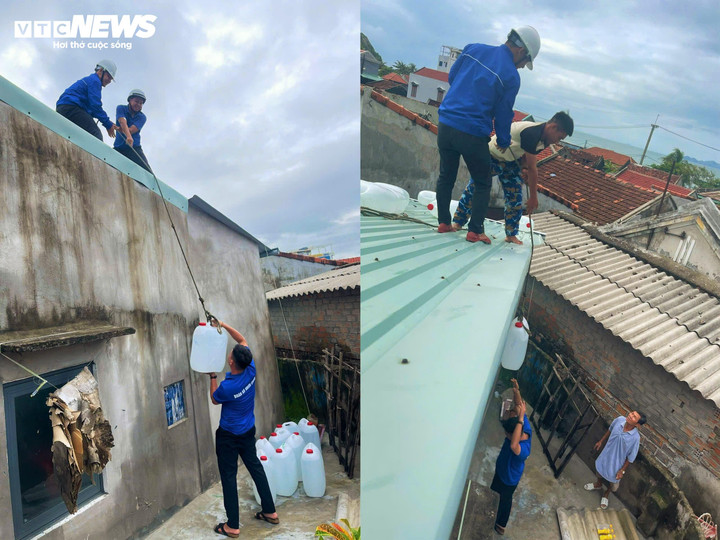 Dân xã đảo ở Gia Lai chằng chống nhà, kéo tàu thuyền vào bờ tránh bão Kalmaegi - 8