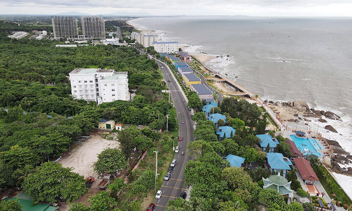 Vista aérea de um canto da comuna de Dat Do. (Foto: Vu Tan)