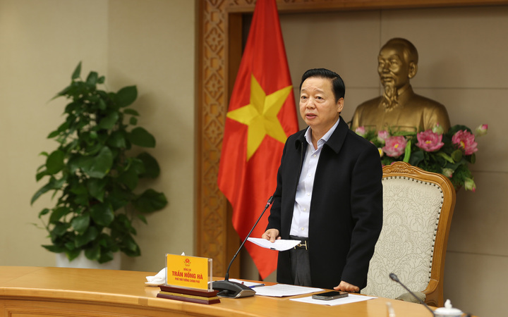 Phó Thủ tướng Trần Hồng Hà chủ trì cuộc họp.