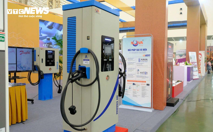 Giải pháp sạc xe điện NVCharge. (Ảnh: Anh Trần)
