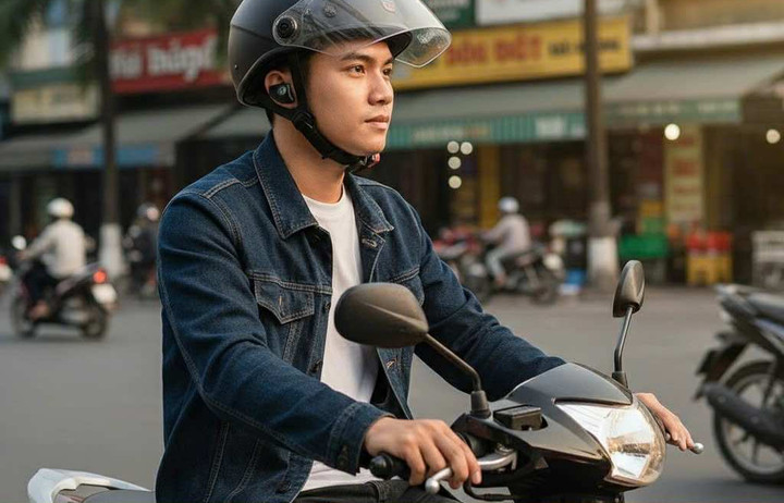 Tài xế rất dễ mất tập trung khi nghe nhạc trên đường.