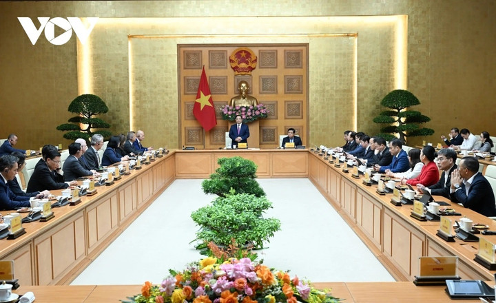 Toàn cảnh buổi tiếp.