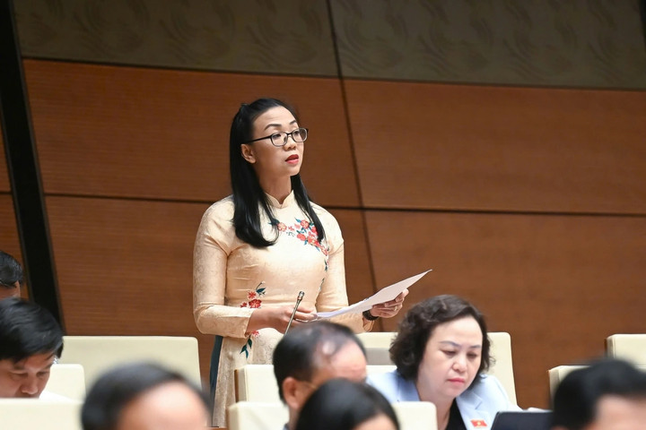 Đại biểu Trịnh Thị Tú Anh (Đoàn Lâm Đồng).