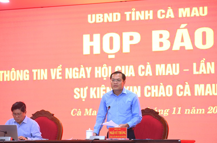 Phó Chủ tịch UBND tỉnh Cà Mau Ngô Vũ Thăng. (Ảnh: Lê Sơn)