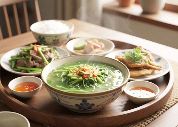 Nước canh rau có thể thay nước lọc? Nhiều người có thói quen uống nhiều nước canh rau, nước hầm xương hoặc sữa để thay thế nước lọc. (Ảnh minh hoạ)