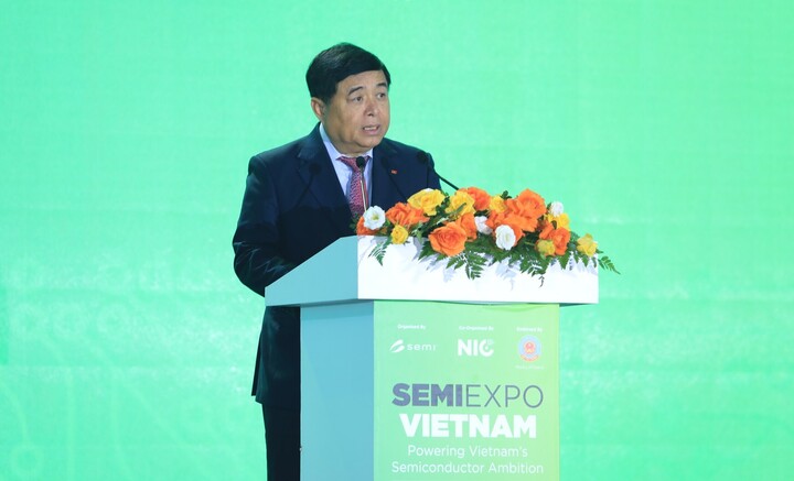 Timbalan Perdana Menteri Nguyen Chi Dung bercakap pada majlis itu. (Foto: NIC)