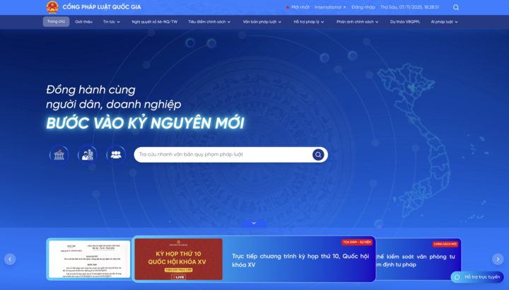 Oficiální verze Národního právního portálu má mnoho průlomových technologických funkcí.
