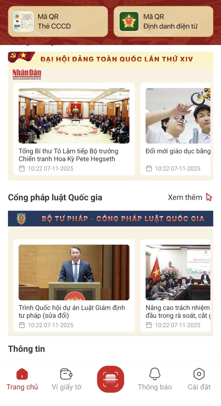 Národní právní portál je integrován s VNeID.