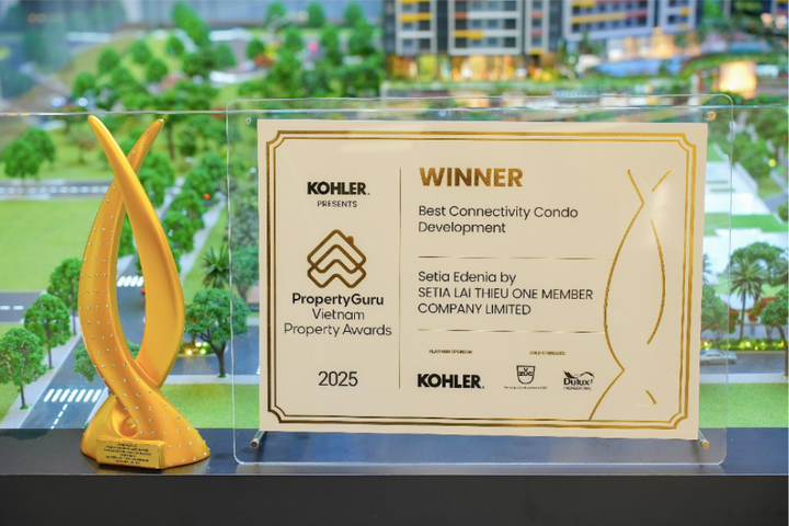 Setia Edenia khẳng định vị thế kết nối giao thương và tiện ích hàng đầu khu Đông Bắc TP.HCM với giải thưởng “Best Connectivity Condo Development”.