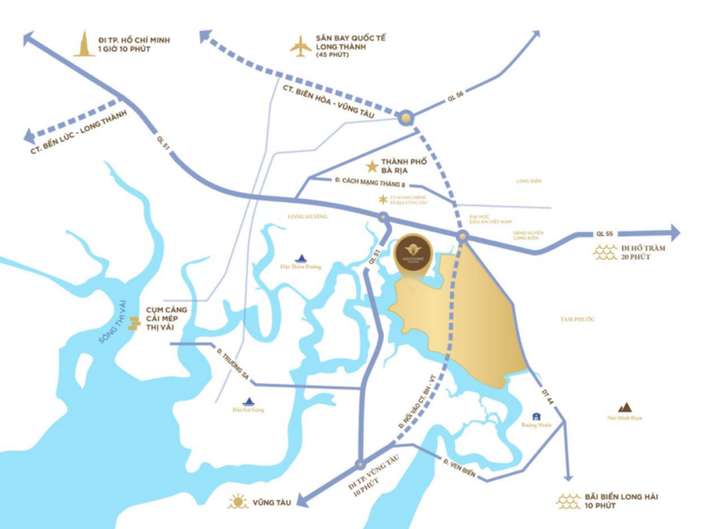 Gold Coast Vung Tau tọa lạc tại siêu cửa ngõ - Mega Gate.