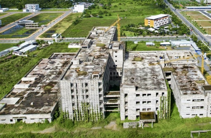Bệnh viện Ung bướu TP Cần Thơ dừng thi công từ năm 2022.