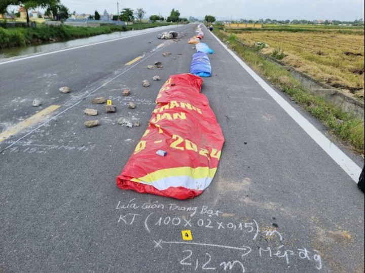 Hiện trường nơi xảy ra vụ việc. (Ảnh: Công an tỉnh Ninh Bình)