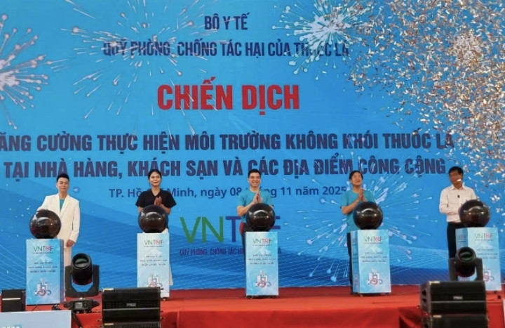 Lễ phát động chiến dịch không khói thuốc tại nhà hàng, khách sạn và địa điểm công cộng tại TP.HCM.