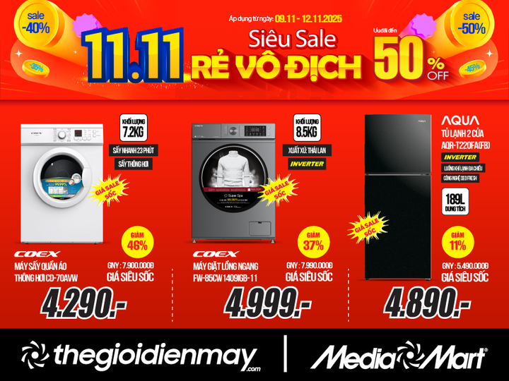 MediaMart giảm đến 50% toàn hệ thống – đánh sập giá sàn, giá siêu hời dịp 11/11 - 3