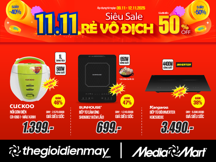 MediaMart giảm đến 50% toàn hệ thống – đánh sập giá sàn, giá siêu hời dịp 11/11 - 5