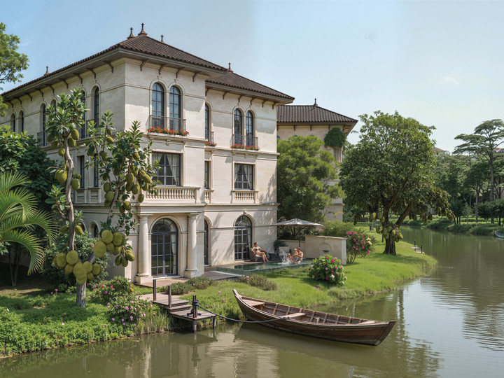 Sunshine Legend City chuẩn bị ra mắt bộ sưu tập gần 700 dinh thự đảo, dinh thự ven hồ, boutique shop view sông dọc đại lộ đắt giá.