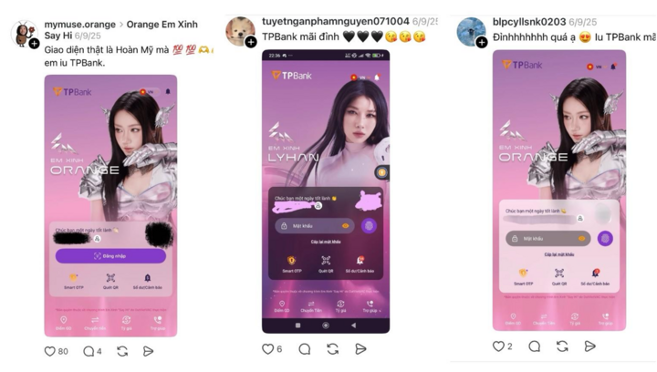TPBank gây sốt với bộ thiệp ChatPay phiên bản “Em Xinh”.