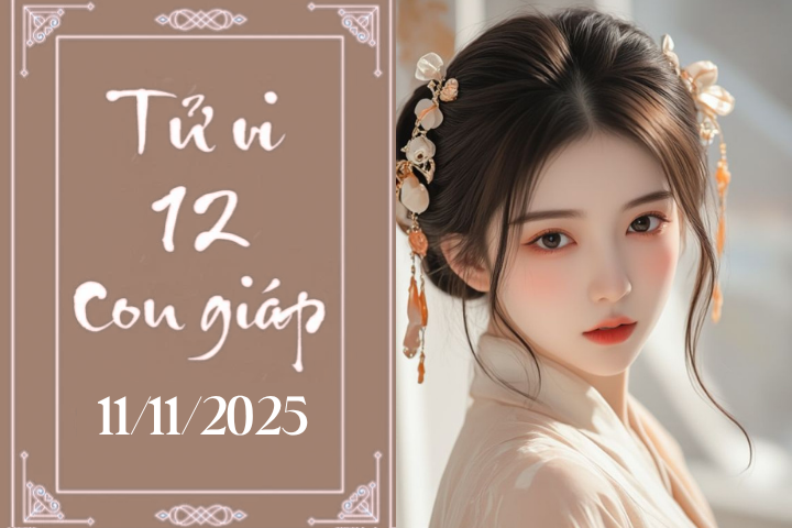Tử vi 12 con giáp hôm nay ngày 11/11/2025: Tỵ tránh mạo hiểm, Thân thuận lợi
