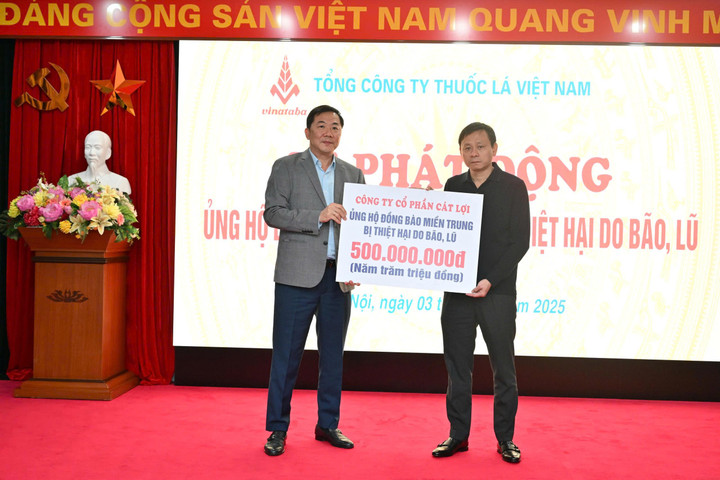 Công ty Cổ phần Cát Lợi ủng hộ 500 triệu đồng